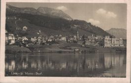 Ansichtskarte St. Moritz Dorf gebraucht Jahrgang 1926