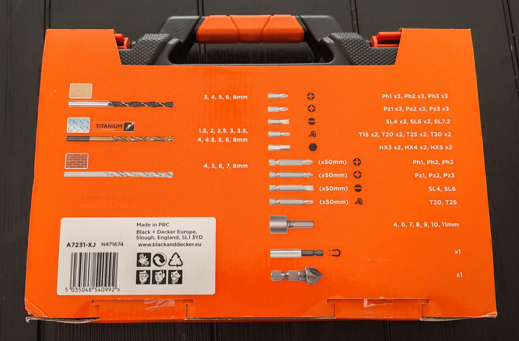 Tutti gli attrezzi: Black+Decker Bohrer & Bit-Set 76-tlg. Neu & OVP – Nuovo e nell'imballaggio originale da Rheinsulz venduto da Dred 1