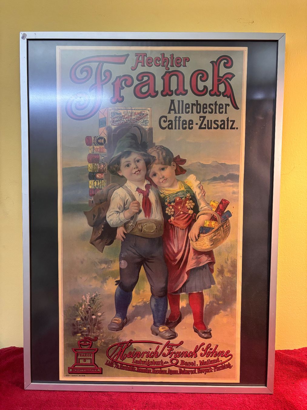 Foto & Immagini: Aechter Frank allerbester Caffee-Zusatz Plakat gerahmt – Usato da Hindelbank venduto da brm_72zv