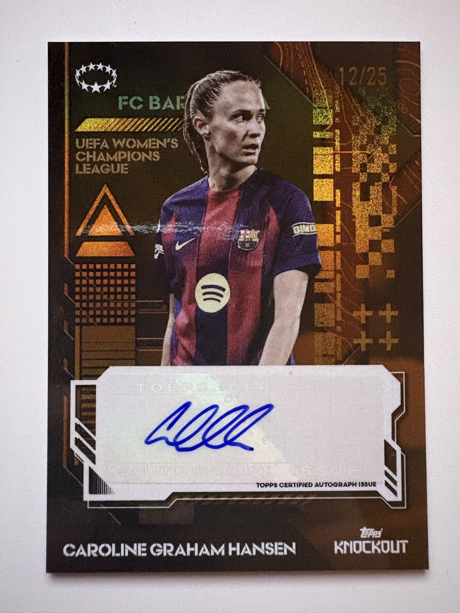 Topps Carte collezionabili: Topps Knockout UWCL Caroline Graham-Hansen Autograph /25 – Nuovo (secondo la descrizione) da Kiesen venduto da jan_siegenthaler