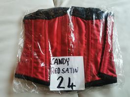 Korsett rot/schwarz *NEU* 24 Burleska