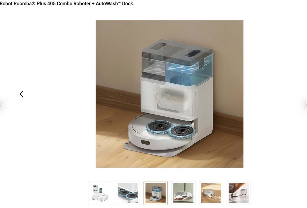NEU / iRobotRoomba®️ Plus 405 Combo Roboter + AutoWash™️ Doc (Gebraucht ...