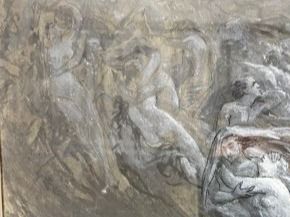 Gemälde: L. Monchot Himmel oder Hölle 43 x 32cm Mischtechnik / Papier – Neu (gemäss Beschreibung) aus Baden von Hug_Mee 4