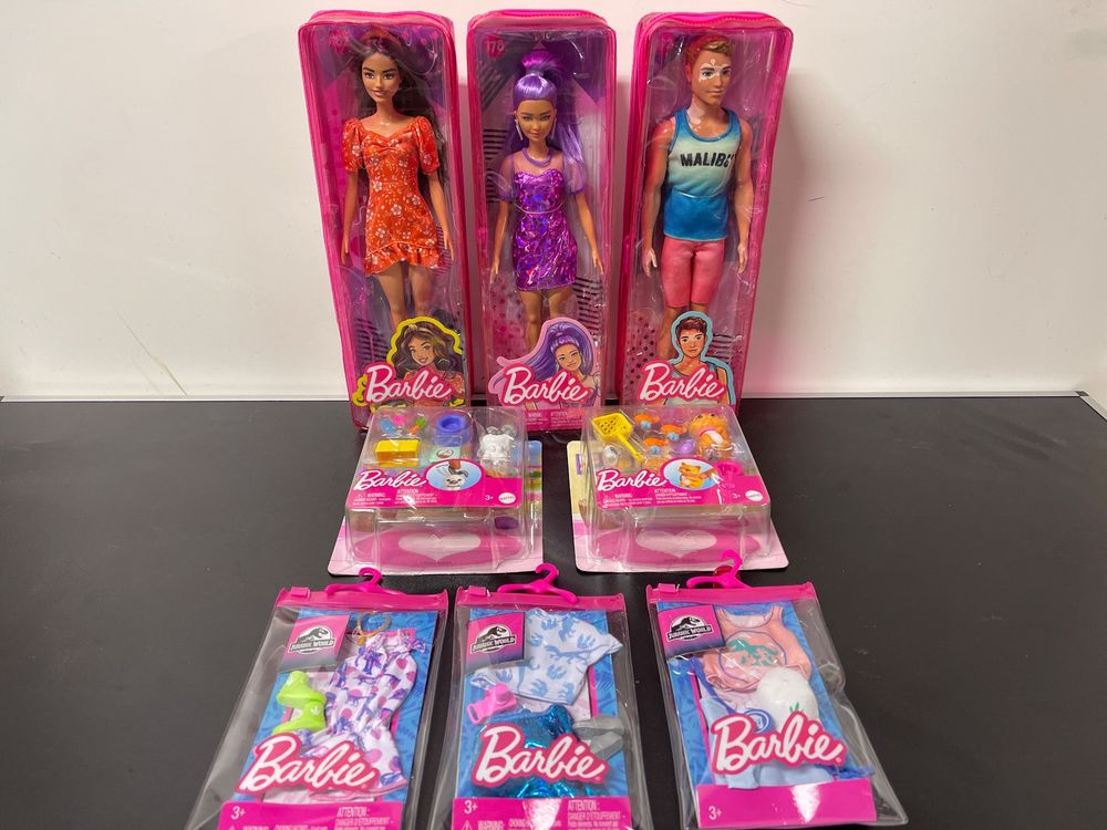 Neu Barbie Puppen Spielzeug Set (8.teilig) | Kaufen Auf Ricardo