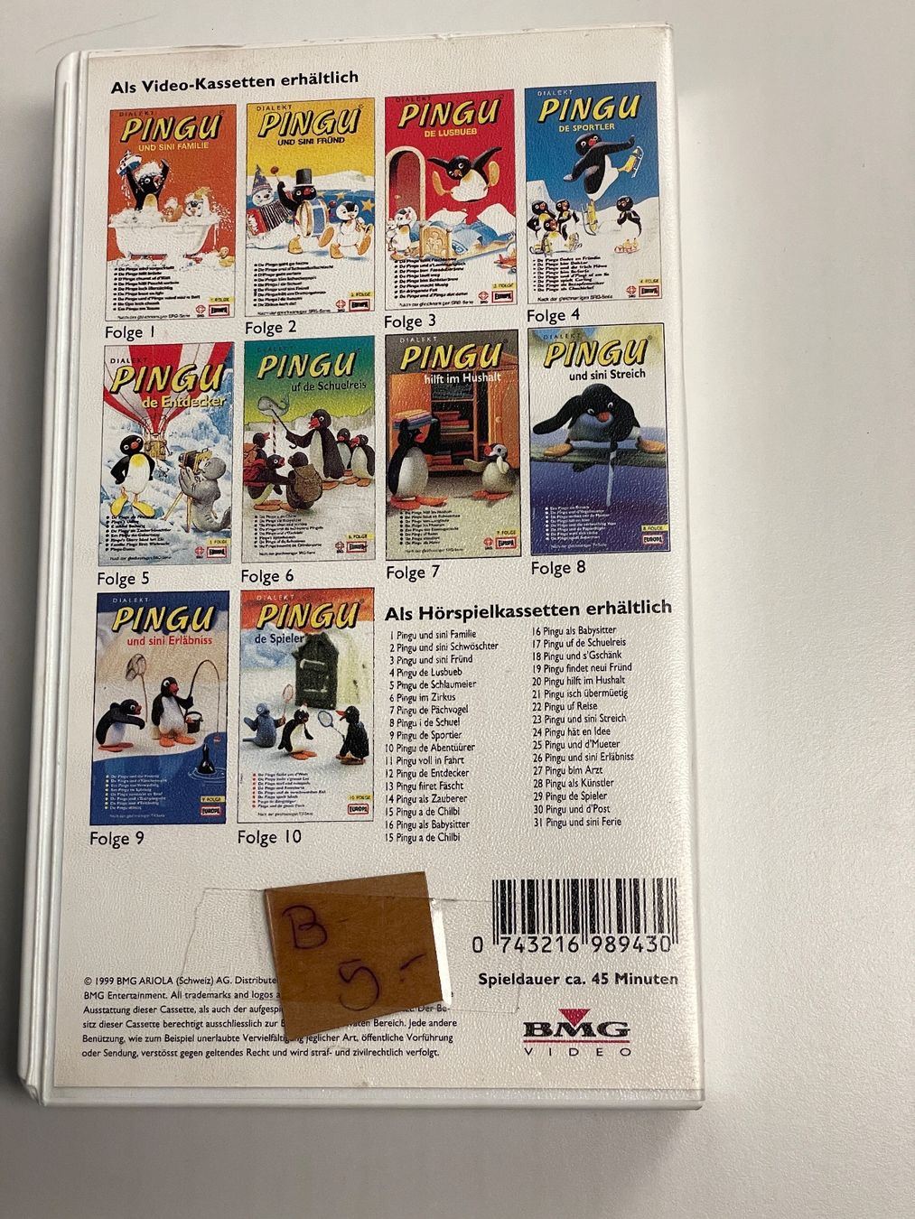 Alle VHS: Pingu Dialekt Hörspiel Sammlung – Gebraucht aus Muri b. Bern von AdidasCollector 2