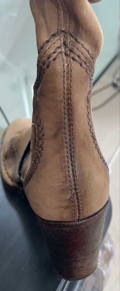 Scarpe da donna: Trendy Cowboy Boots 37 Brown Leather – Nuovo (secondo la descrizione) da Oberwil BL venduto da Stellochkas 6