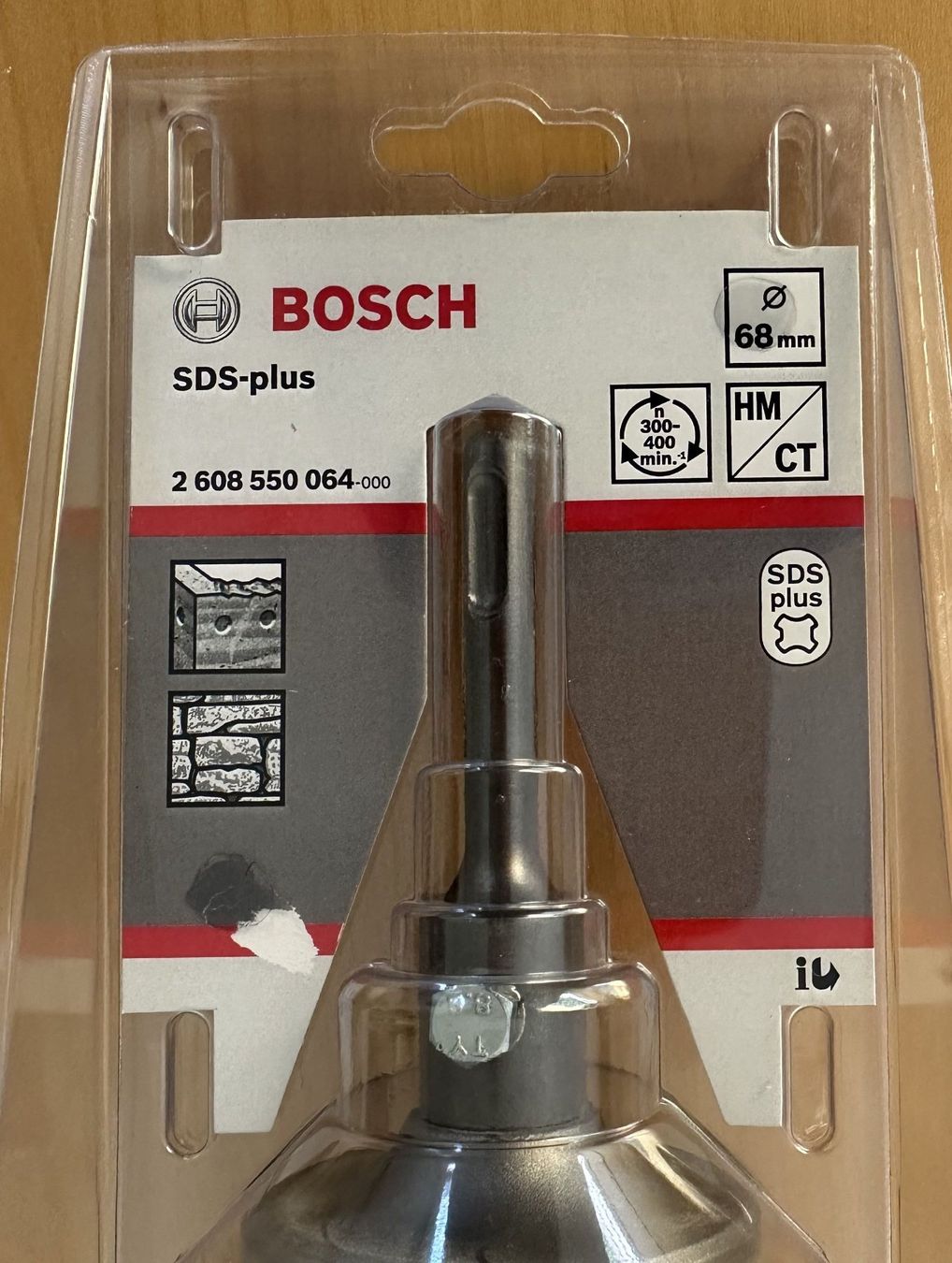 Bosch Tutti gli attrezzi: Bosch - SDS plus Bohrkrone - 2608550064 / 2608550077 – Usato da Dielsdorf venduto da Empowered 1