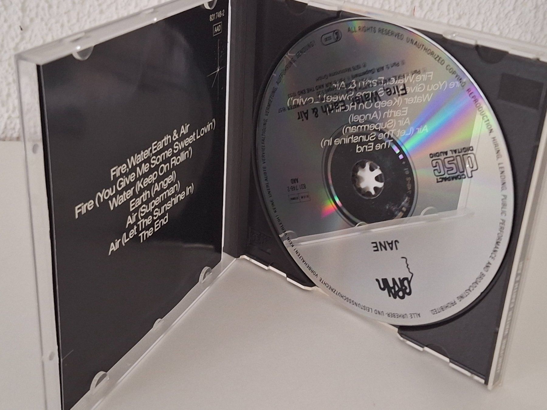 CD: CD Jane - Fire, Water, Earth & Air - Krautrock – Usato da Aarberg venduto da Jackup1 2