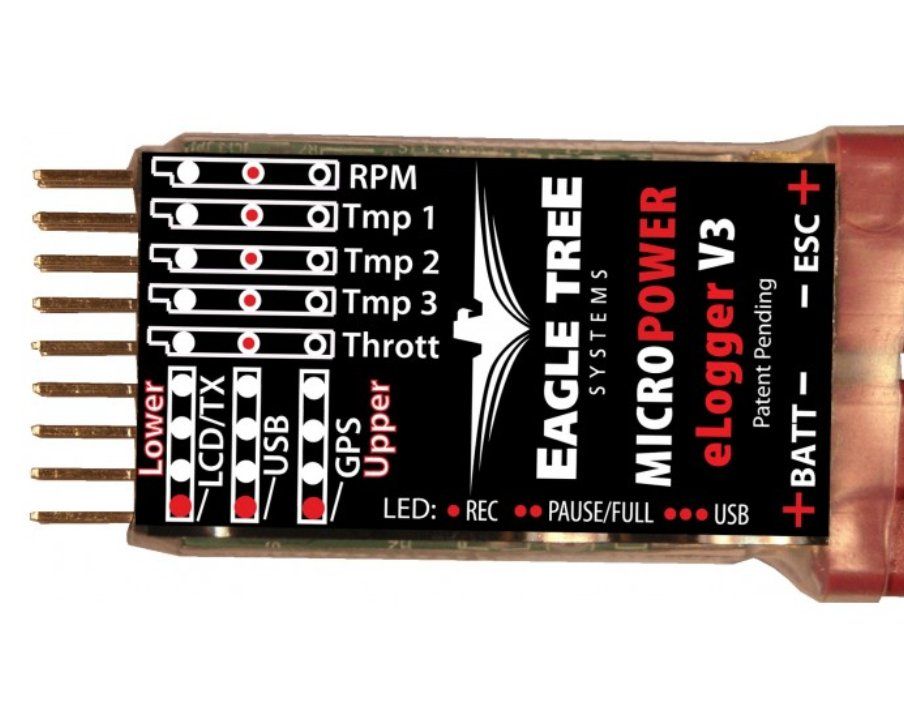 RC Modellbau: EAGLE TREE MicroPower V3 + POWER PANEL LCD DISPLAY EXPANDE – Neu (gemäss Beschreibung) aus Trélex von Arnaudyak 2