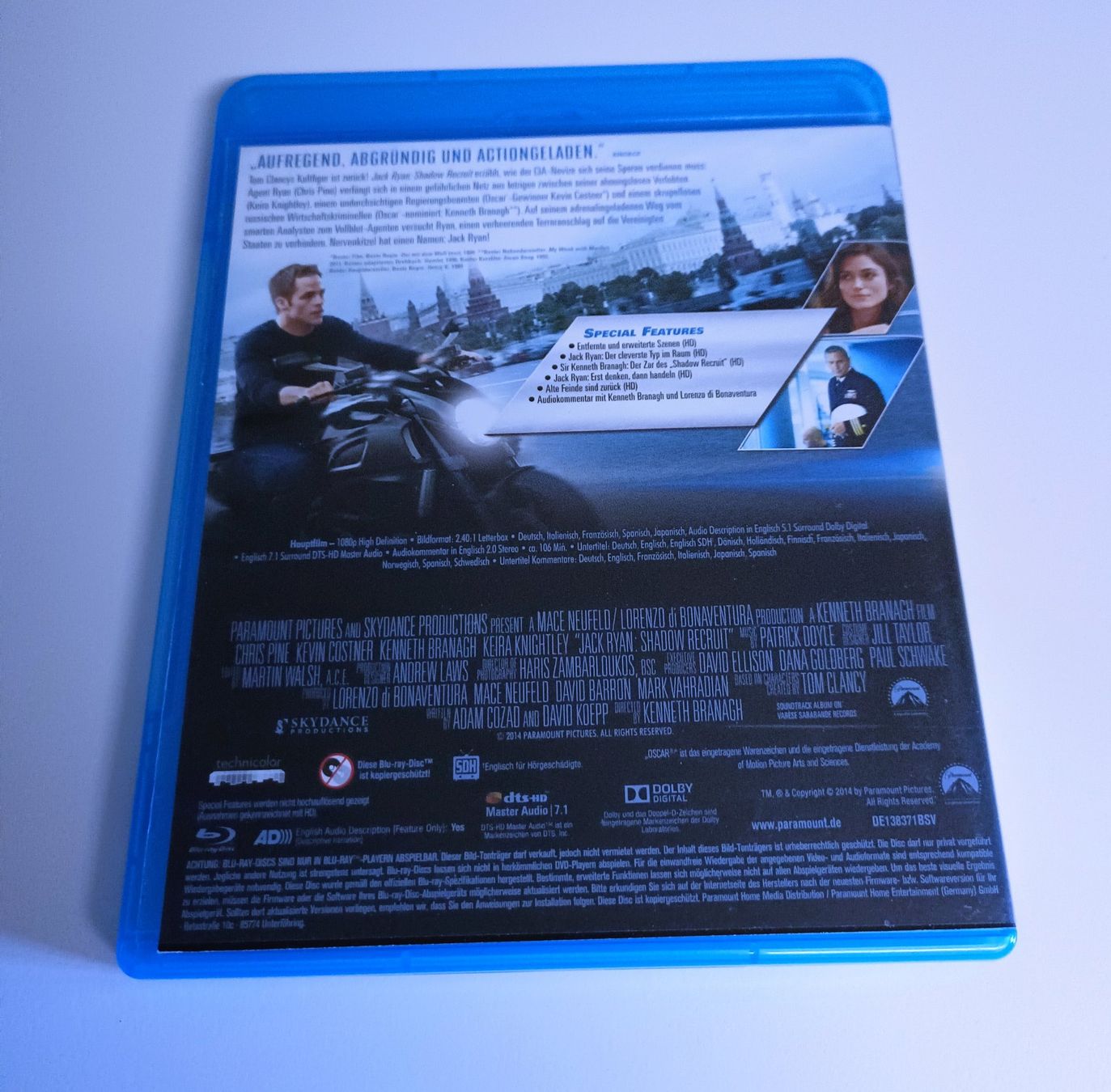 Tutti i DVDs: Jack Ryan: Shadow Recruit Blu-Ray – Usato da Köniz venduto da Movieportal007 1