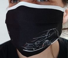 Schutzmaske Maske mit Druck Abarth 500 595