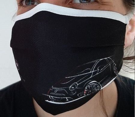 Schutzmaske Maske mit Druck Abarth 500 595