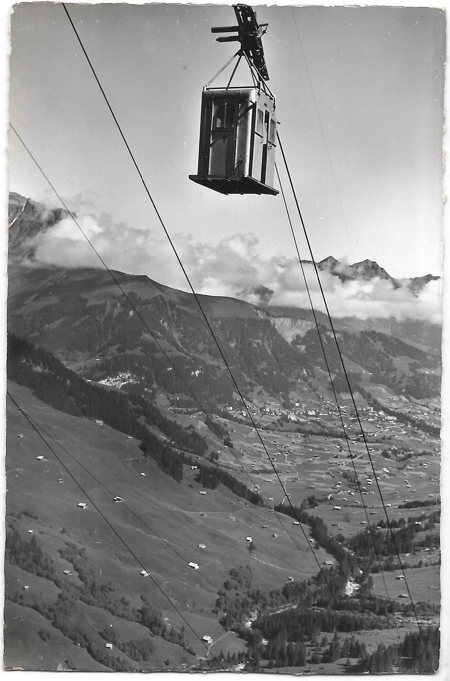 Cartoline postali: Adelboden Luftseilbahn Birg-Engstligenal – Usato da Olten venduto da clotaldi