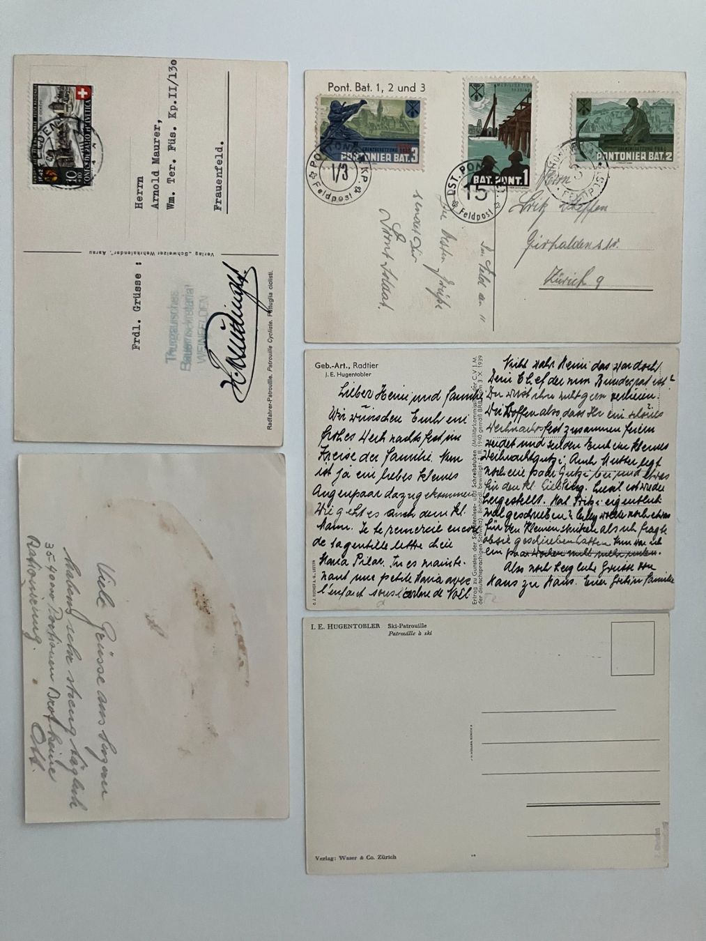 Cartoline postali: 1939-1945, 9 vers. Karten – Usato da Würenlos venduto da Eulenpostuhu 3