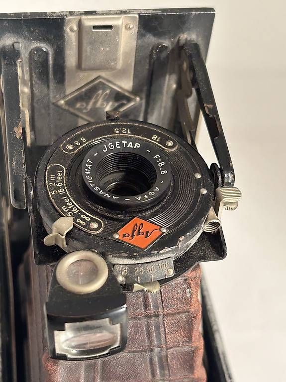 Fotocamera: fotocamera Agfa JGETAR 1930 a soffietto  – Usato da Cugnasco venduto da dilan1 2