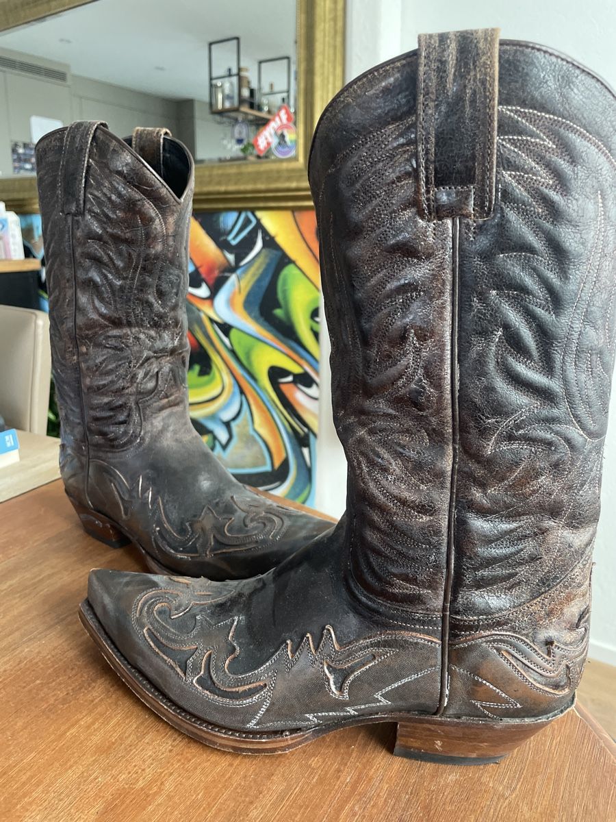 Sendra Herrenschuhe: Stylishe browne leder Cowboy Boots – Gebraucht aus Oberglatt ZH von nad_xbr6 1