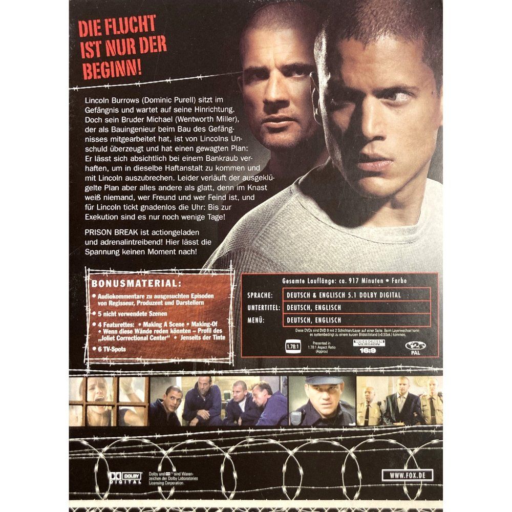 Tutti i DVDs: Prison Break - Staffel 1 (DVD) – Usato da Männedorf venduto da Pacer19 1