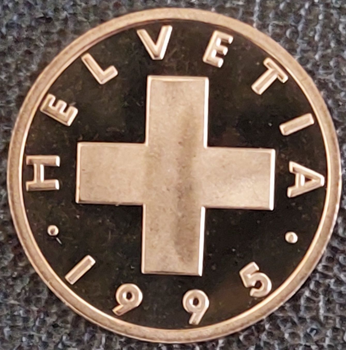 Tutti le monete: 1 Rappen 1995 stgl. / aus Münzsatz – Nuovo (secondo la descrizione) da Arch venduto da coinsandmore