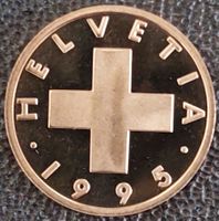 1 Rappen 1995 stgl. / aus Münzsatz