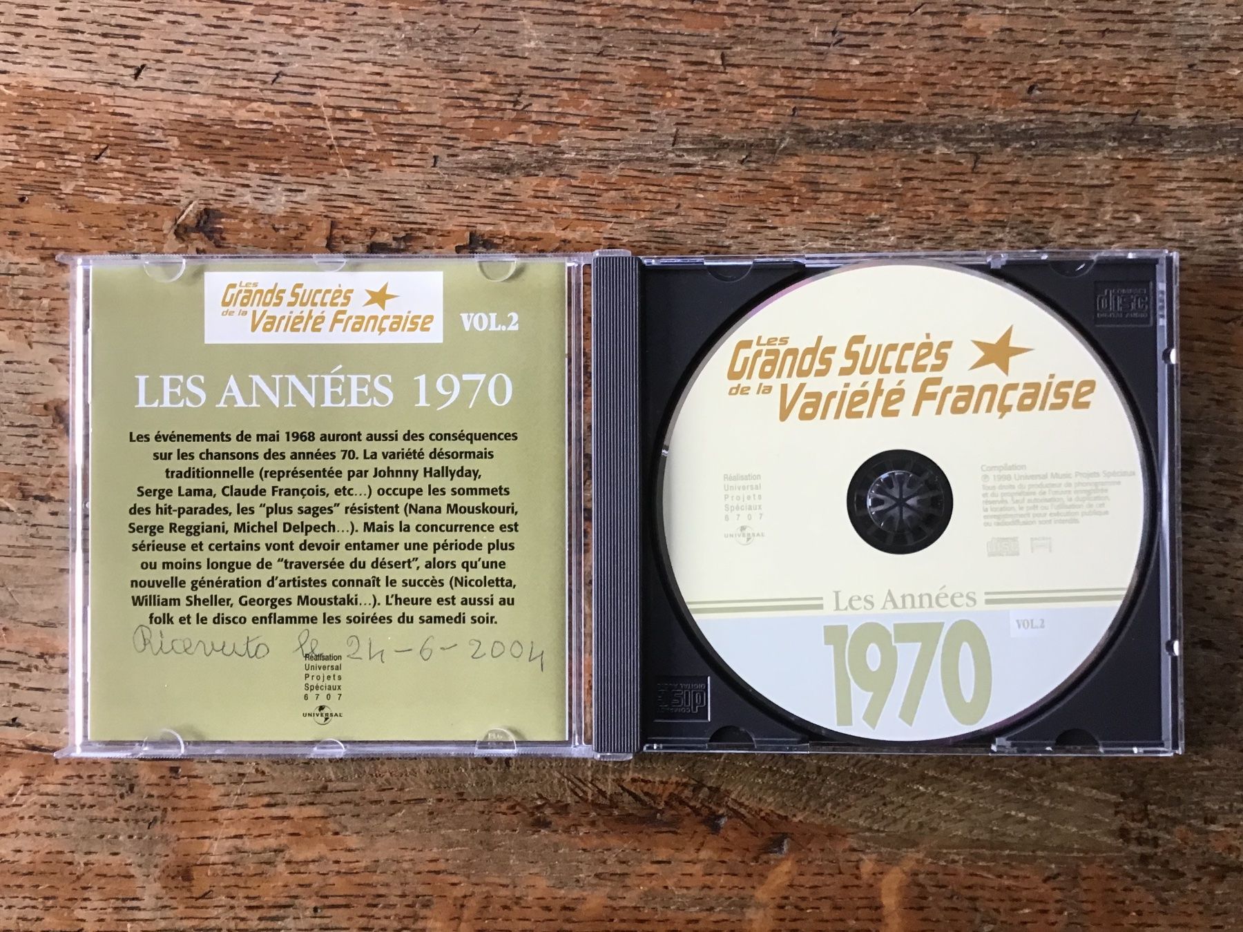 CD: CD Grands succès des années 70 vol 2 – Usato da Fully venduto da Ruby97 1