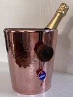 Vintage Kupfer Eiskühler Holzgriffe Stöckli handgehämmert