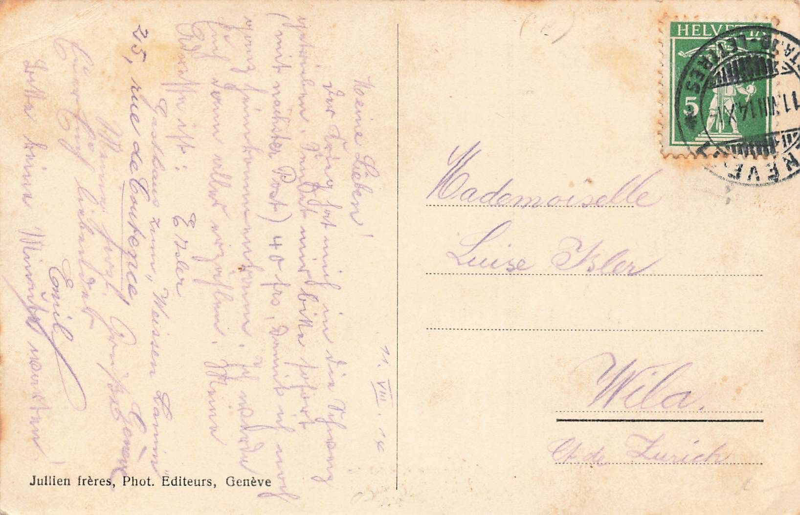 Cartoline postali: Geneve Schiff animierte – Usato da Biasca venduto da Blenio71 1