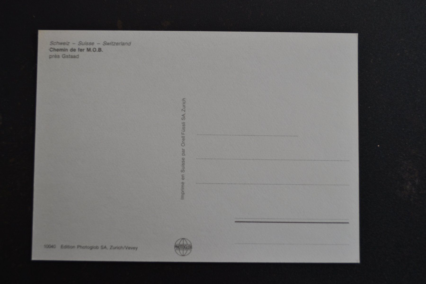 Cartes postales: AK Chemin de Fer  bei Gstaad – D'occasion à Beinwil am See par kajak55 1