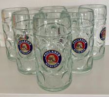 6 x 1 Liter Masskrug PAULANER Oktoberfest München