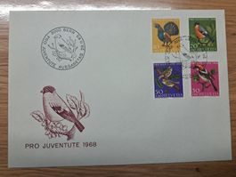 Briefmarkencouvert Pro Juventute 1968