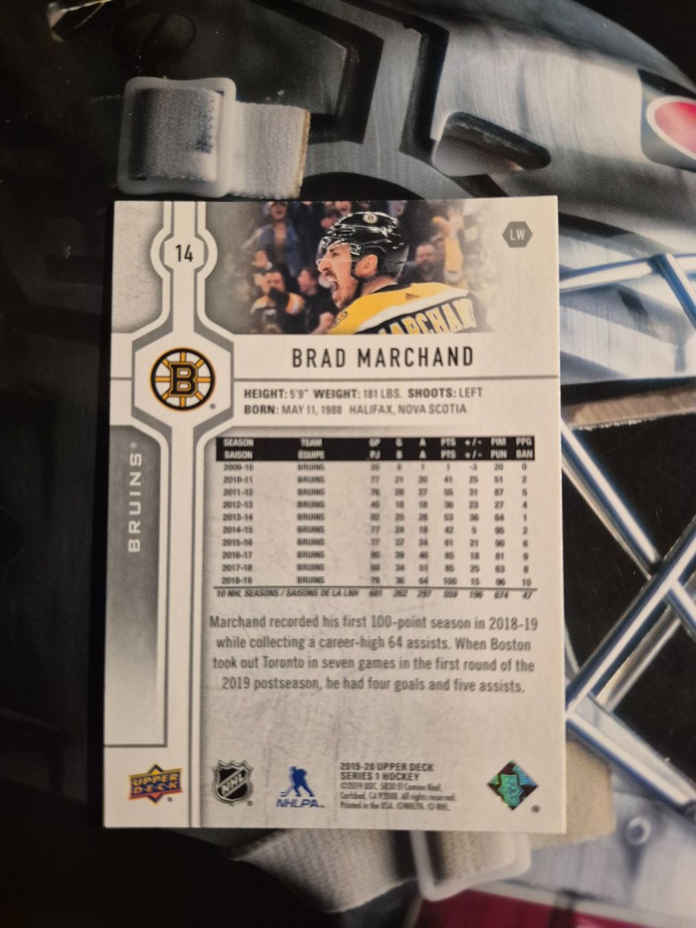 NHL Carte collezionabili: NHL Brad Marchand Boston Bruins – Usato da Treiten venduto da Sauber73 1