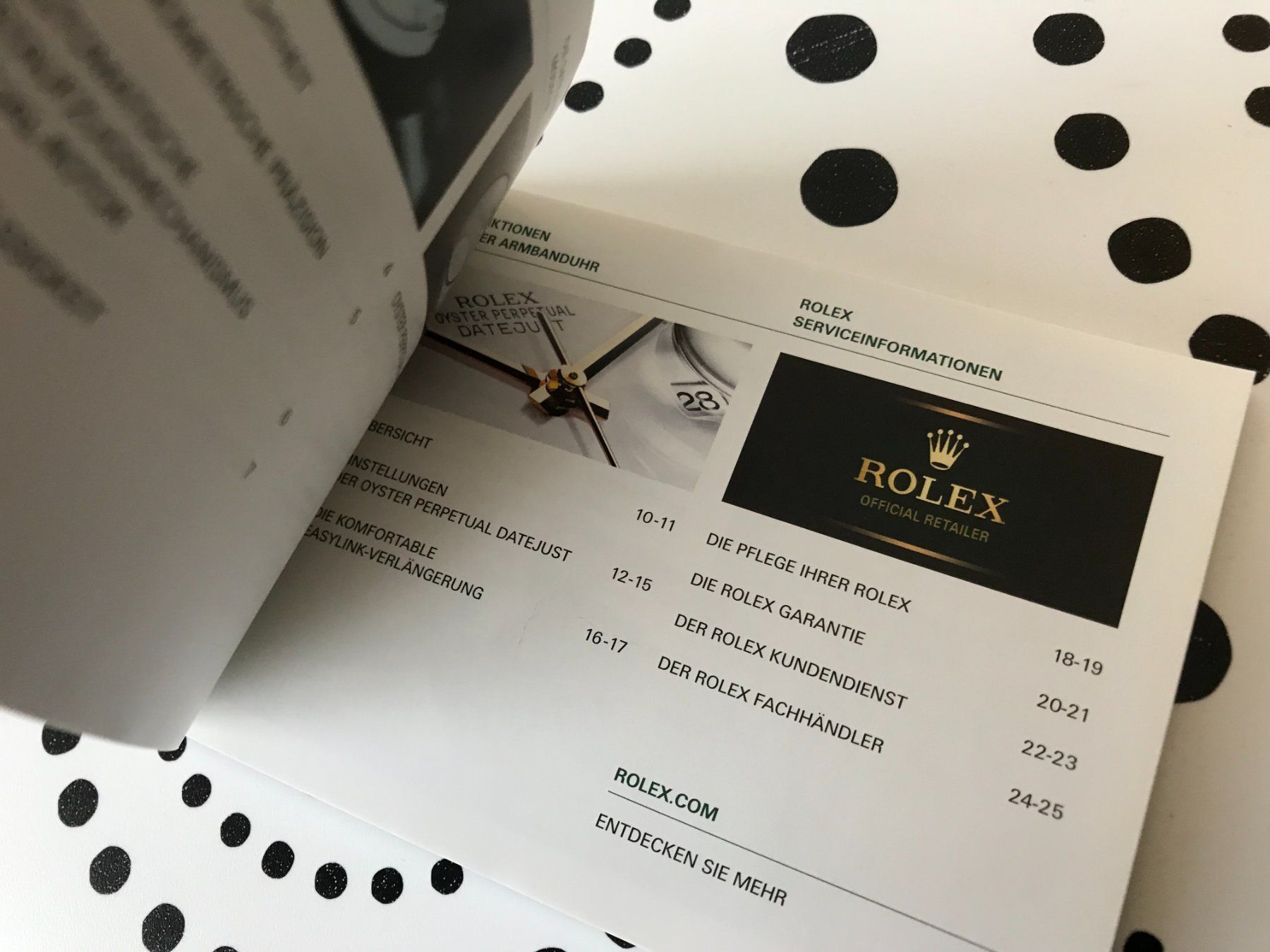Dokumente: ROLEX DATEJUST OPERATING INSTRUCTIONS - DE 2014  !!! – Gebraucht aus Epalinges von dream-watch 1