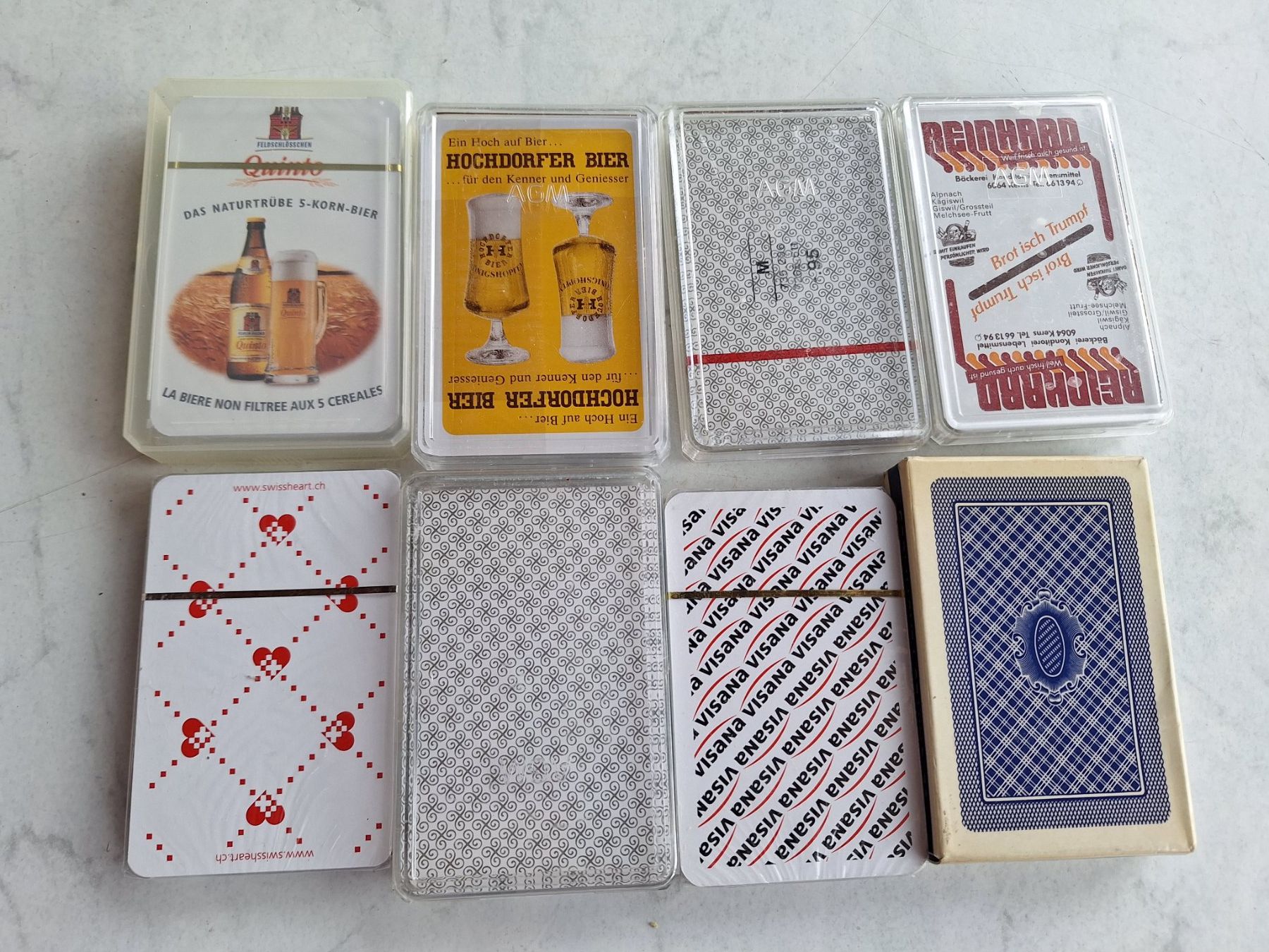 Giochi: 8 X JASSKARTEN - NEU – Nuovo e nell'imballaggio originale da Huttwil venduto da Kunterbuntli 1
