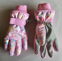 Kinder Skihandschuhe rosa gemustert Grösse M NEU