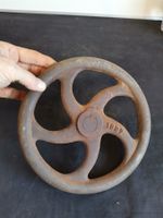 Gusseisen Handrad, Antikes Eisenrad, Antikes Metallrad, Deko