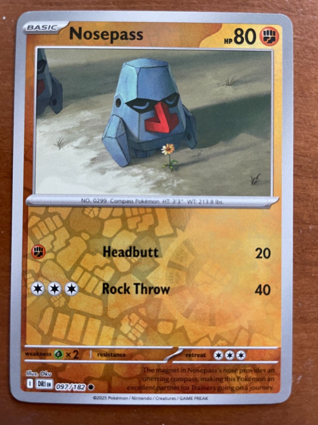 Pokémon Carte collezionabili: Pokemon Nosepass Reverse (Versand gratis) – Nuovo (secondo la descrizione) da Chur venduto da Angerson