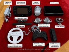 Nintendo Wii U Mega Bundle • GamePad • Pro Controller • uvm.