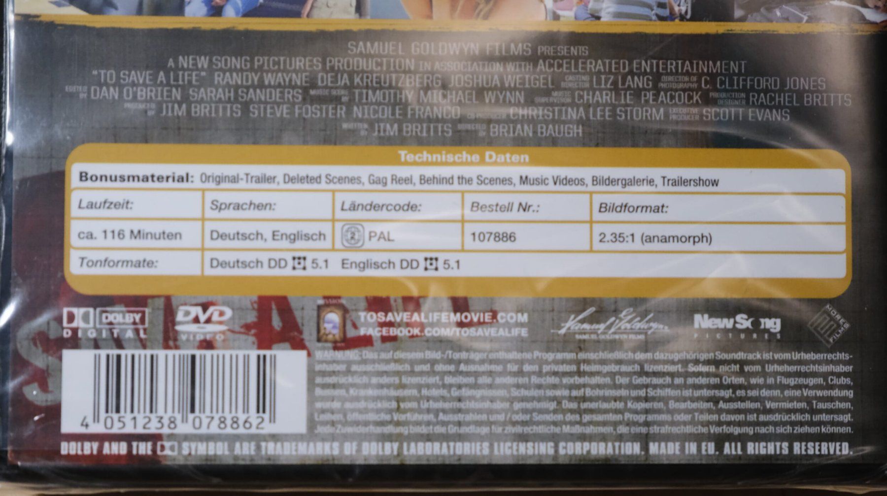 Tutti i DVDs: DVD to save a life – Usato da Aesch (Neftenbach) venduto da Nid-do 2