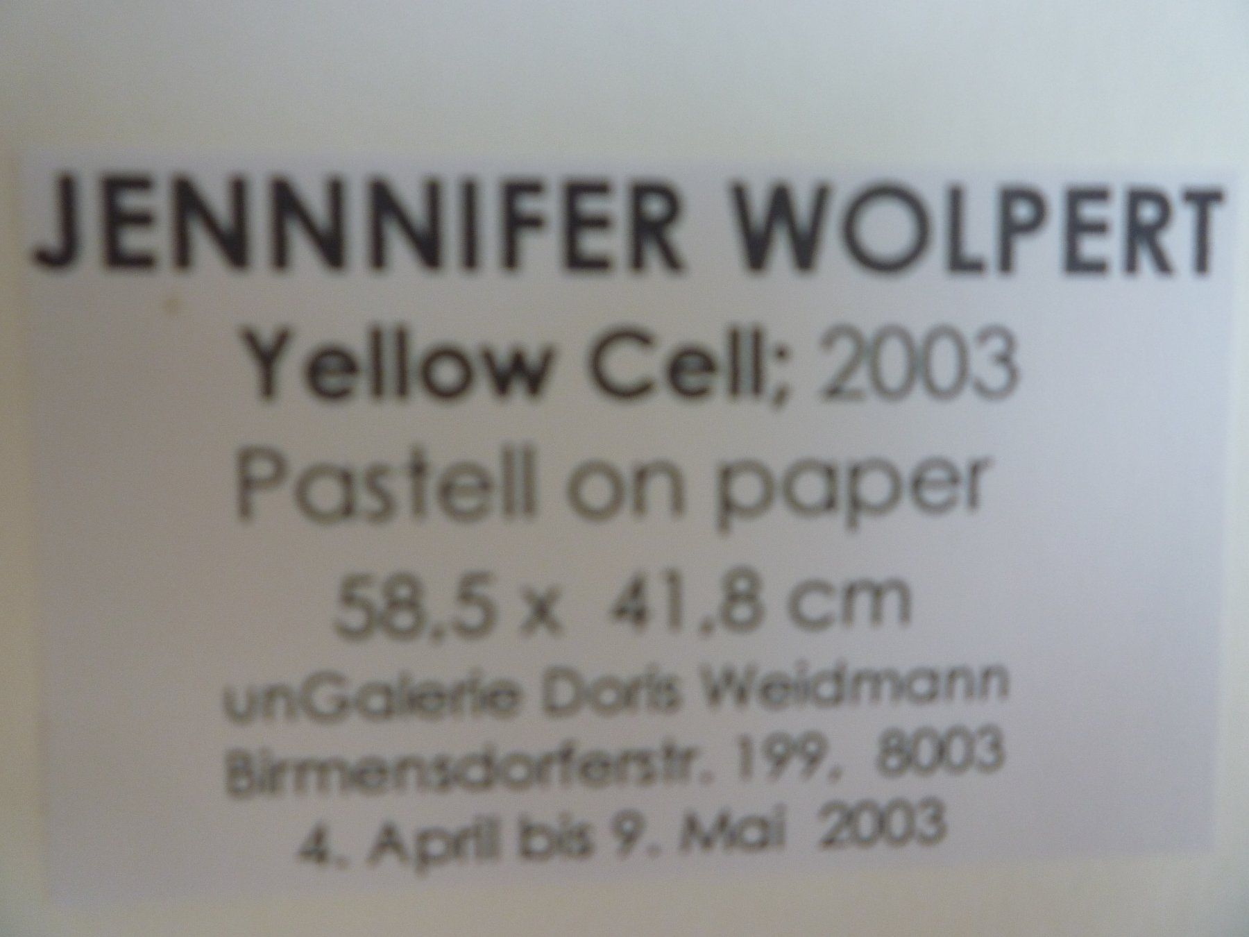 Dipinti: pastell on paper jennifer wolpert – Usato da Langnau am Albis venduto da Molosser 1