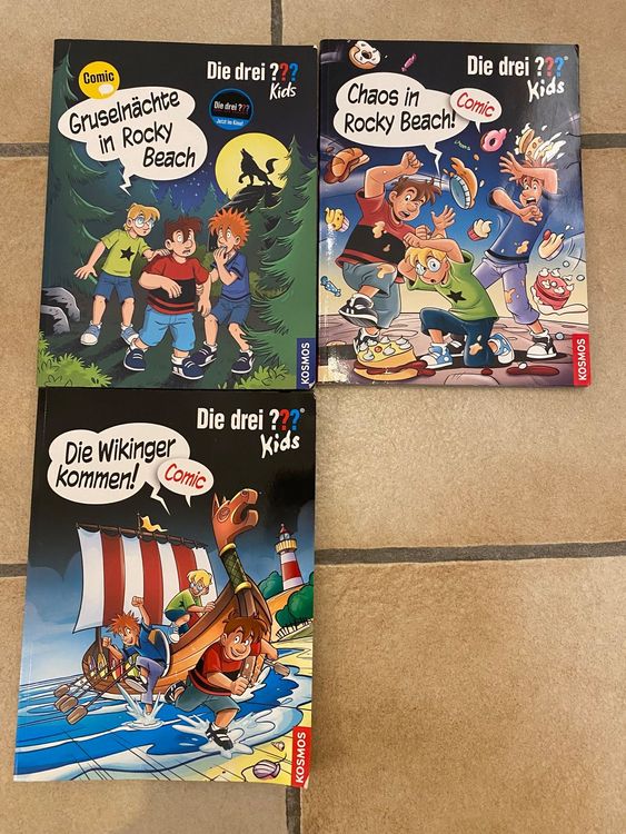 Die drei ??? Kids 3x Comic-Bücher +Neu 2 Bücher zusätzlich (Gebraucht ...