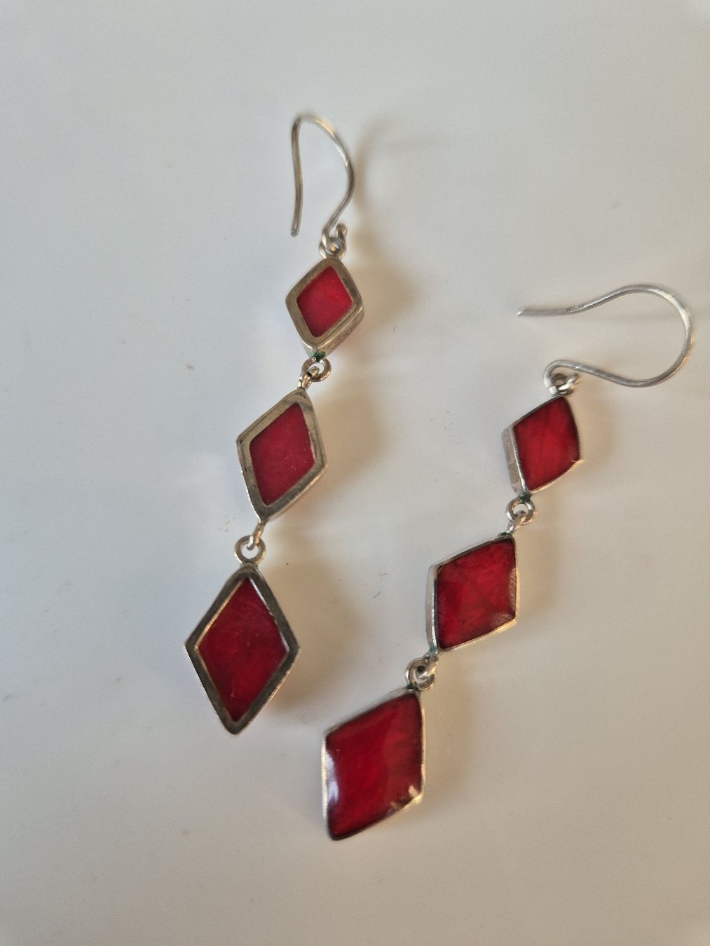 Orecchini pendenti & Orecchini a lobo: Elegante Silber Ohrringe mit roten Steinen – Nuovo (secondo la descrizione) da Rothenfluh venduto da cfb_rf75 1