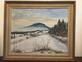 Tableau de Danilo Galla, mont de Boudry depuis Montezillon.