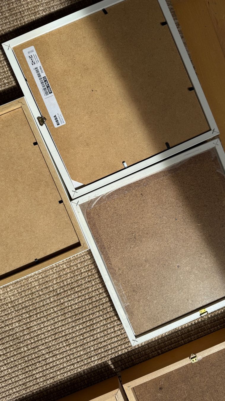Ikea Cornici: 3 Bilderrahmen Ikea weiss Ribba 23x23cm – Usato da Birsfelden venduto da Nic21 2