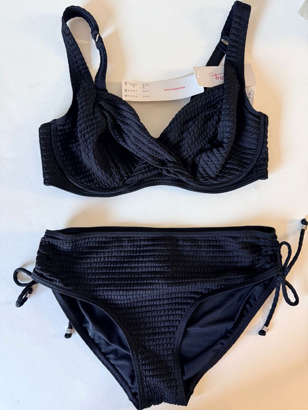Triumph Costumi da bagno & Bikini: TRIUMPH, Bikini VENUS ELEGANCE, Grösse 38D/38, Farbe Schwarz – Nuovo e nell'imballaggio originale da Rudolfstetten venduto da gst_g7xl 4