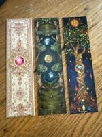 3x Lesezeichen-Buchzeichen-Spirit-Mystik-Symbol-Geist-Ruhe