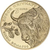 Slovakia - 5 Euros (European bison) 2024 UNC