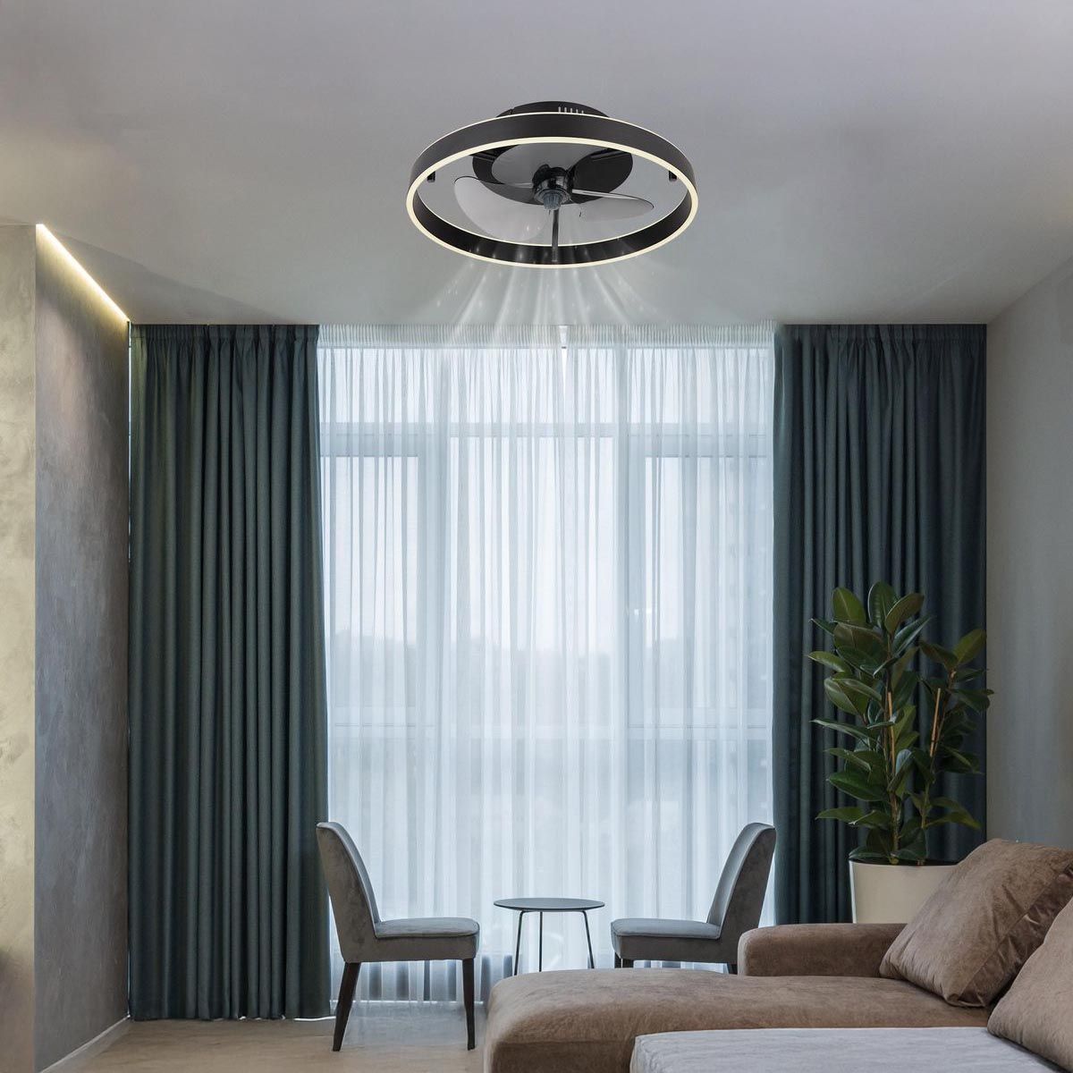 Lampadari & plafoniere: LED Deckenleuchte, Ventilator, 50 cm – Nuovo (secondo la descrizione) da Kreuzlingen venduto da Smart-Light 1