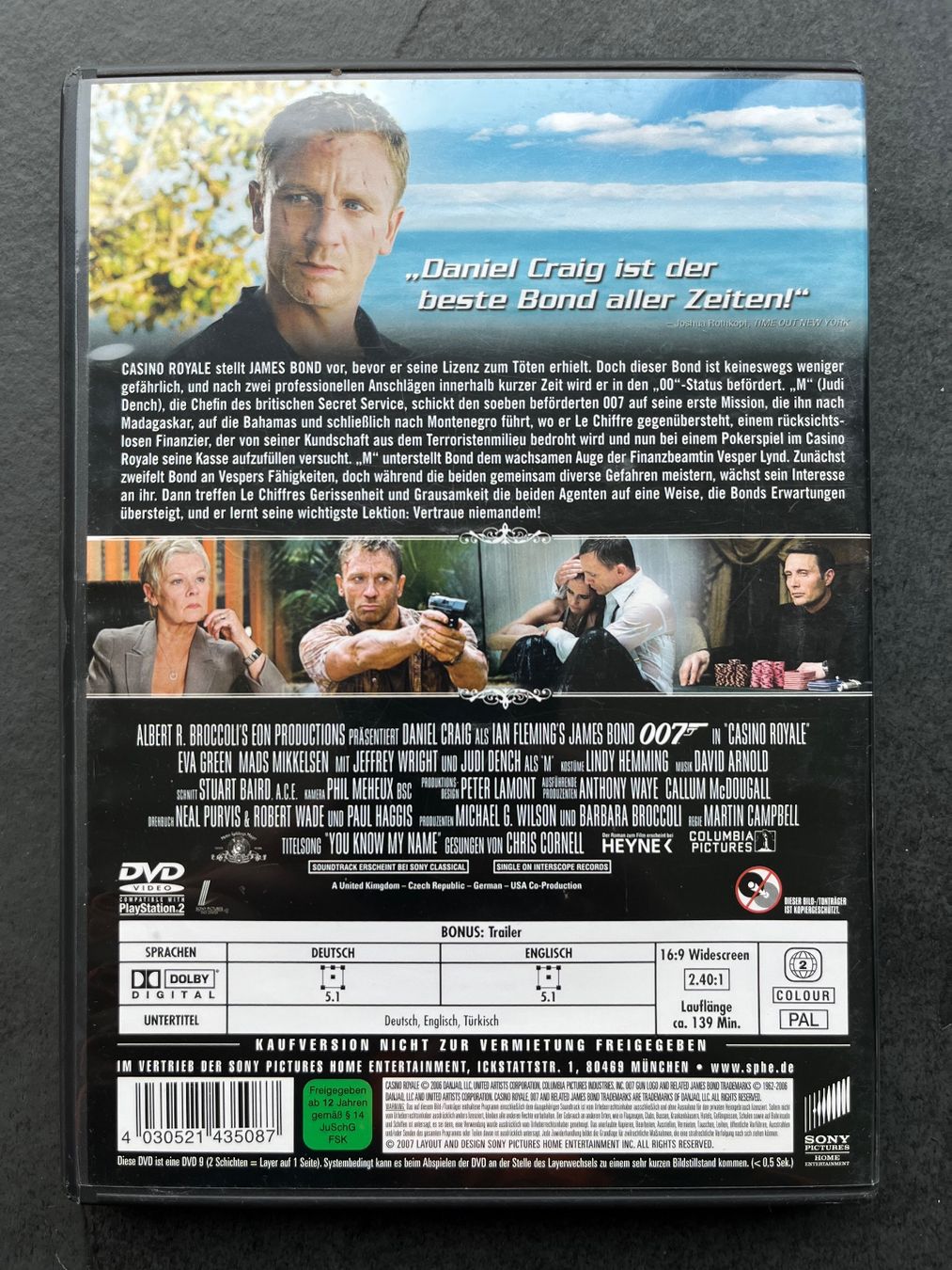 Tutti i DVDs: DVD Casino Royale mit Daniel Craig 007 – Usato da Stetten SH venduto da Urlaub 1