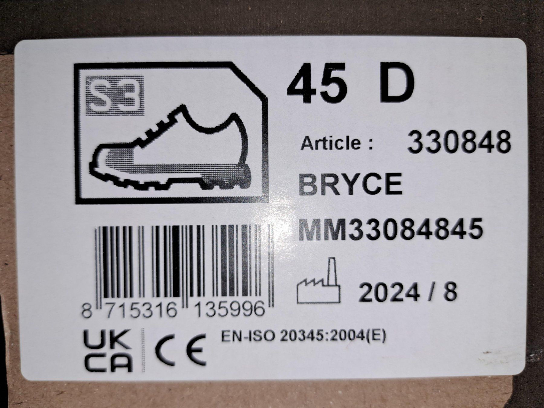 Scarpe da uomo: Emma Sicherheitshochschuhe S3 "BRYCE" Gr.45 – Nuovo (secondo la descrizione) da Mellingen venduto da Tira86 2