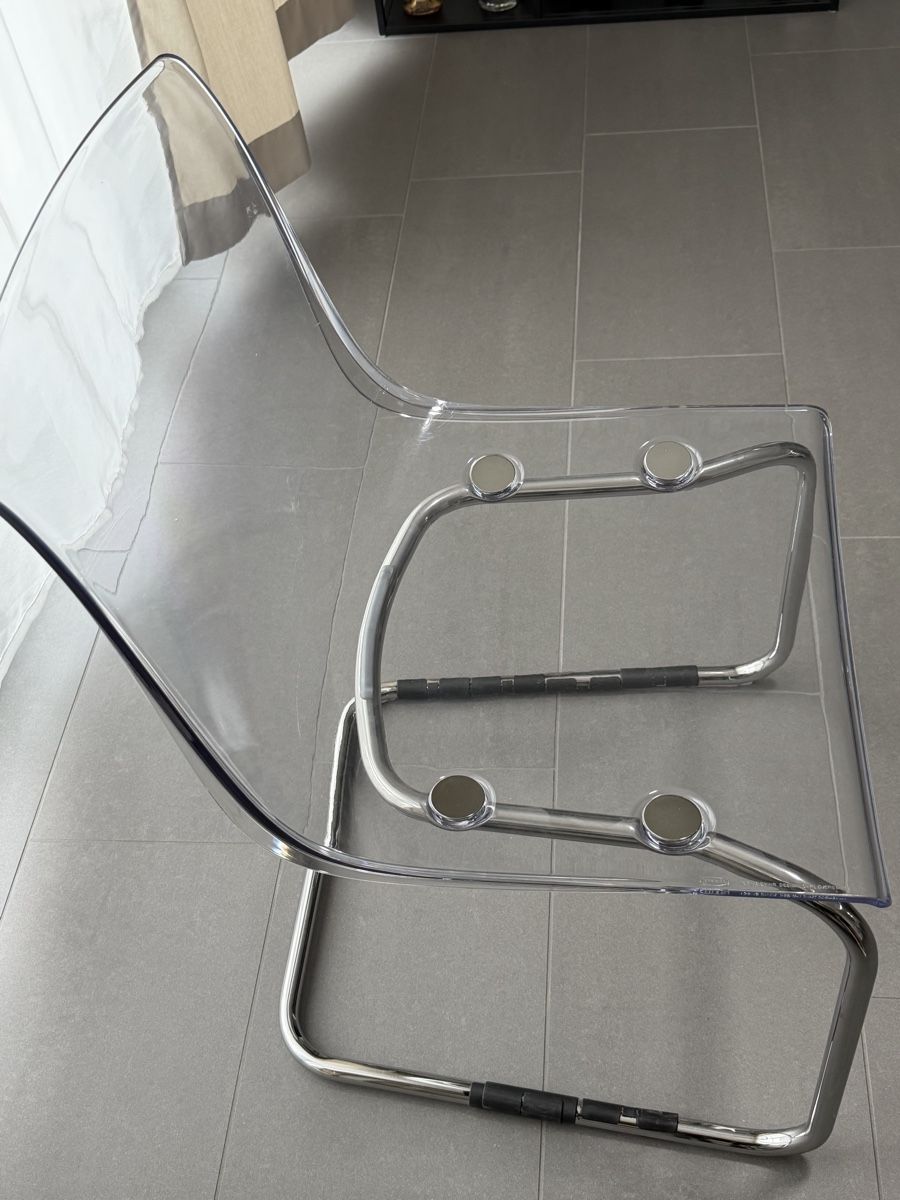 Ikea Sedie: 6x IKEA TOBIAS Stühle transparent – Usato da Schlieren venduto da Dav_8gbc 3