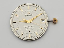 Omega Kal. 1680 Quarz Werk Uhrwerk mit Zifferblatt